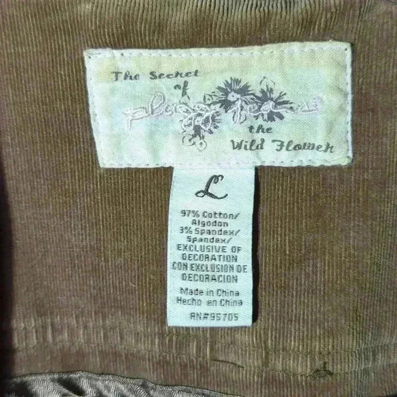 Plugg Jeans jacket, large, brown with star hood - Picture 3 of 9